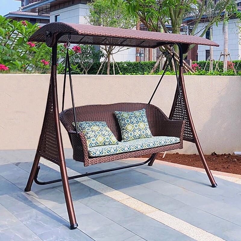 Double garden swing chair hot sale