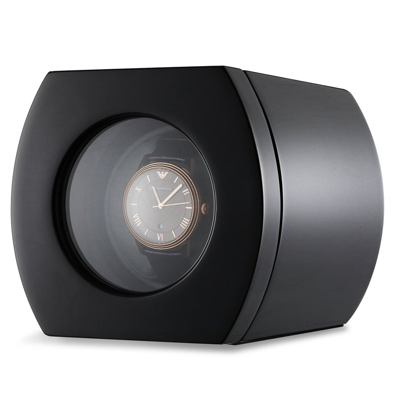 CHIYODA Automatic Single Watch Winder Piano Lacquer Black; ECVV SA