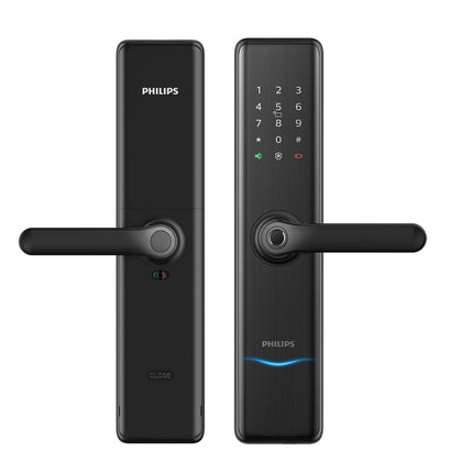 Philips EasyKey 7300 Smart Lock Fingerprint Lock Door Lock Keypad Door Lock with Handle Fingerprint, Keyless Entry Lock for Home,Office,Apartment