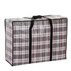 50*32*24cm Black Lattice (10 Pack) Woven Bag Moving Bag Extra Thick Oxford Cloth Luggage Packing Bag Waterproof Storage Snake Skin Bag