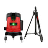 UNI-T 2 Lines Green Laser Level and 1.5M Slash Mode Tripod Self-leveling Cross Marking Instrument 1.5M Aluminum Alloy Tripod with 180 Degree Adapter