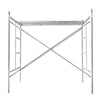 Scaffold 660 Lbs Capacity Combined Wide Frame Galvanized Steel Pipe Painter Construction Worker Wall Painting Scaffold Height 1700 * Width 950 * Pipe Thickness 2.0mm