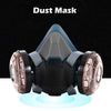 Dust Mask + 60 Filter Cotton Protective Mask Half Mask Anti-dust Spray Paint Face Mask Respirator For Paint/Dust/Particles/Mechanical Polishing/Welding Work Protection