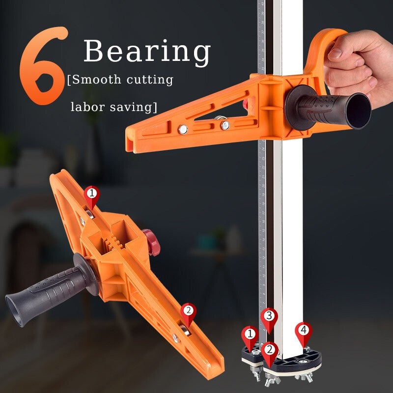 Drywall Cutting Tool – Foldable Hand Cutter With 17 Blades, Laser Guide