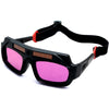 Welding Glasses Argon Arc Welding Glasses Solar PC Material Automatic Dimming Free 1 Protective Lens + 1 Glasses Case