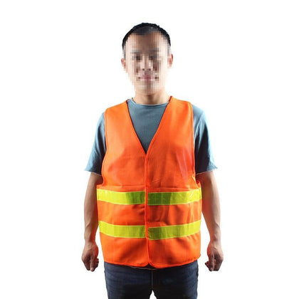 15 Pieces Orange Oxford Reflective Vest Car Traffic Safety Warning Vest Orange One Size Fits All