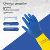 10 Pairs 1 Set Gloves Neoprene Rubber Chemical Resistant Gloves Lined With Flocking Acid And Alkali Liquid Solvent Resistant Gloves