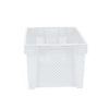 Turnover Basket Thickened Plastic Turnover Box Large Plastic Storage Basket 620 Misplaced Basket White