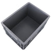 6 Pieces 300 * 200 * 150 Uncovered Grey Turnover Box Plastic Box Thickened Auto Parts Stackable Turnover Box Storage Box Parts Box