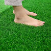 6 Pieces Simulated Lawn Mat Fake Grass Green Artificial Lawn Plastic Fake Grass Kindergarten Outdoor Fake Grass Decorative Carpet 1m² Military Green Encryption Upgrade
