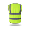 6 Pieces Reflective Vest Yellow Reflective Protection Vest Reflective Suit for Night Working Riding Running