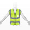 6 Pieces Reflective Vest Yellow Reflective Protection Vest Reflective Suit for Night Working Riding Running