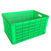 Large Square Plastic Basket Turnover Basket Factory Plastic Frame Turnover Box Express Basket  610 * 420 * 260 (green)