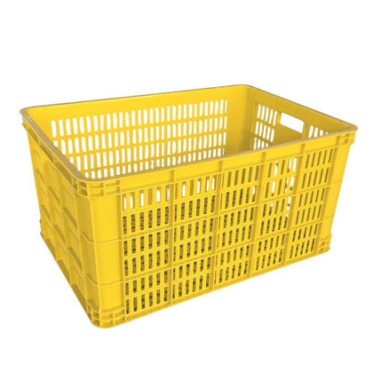 610 * 420 * 260 Blue Large Square Plastic Basket Turnover Basket Factory Plastic Frame Turnover Box Express Basket 575-250 Basket