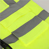 6 Pieces Reflective Vest Reflective Clothing Traffic Cycling Vest Car Safety Warning Vest Police Sanitation Construction Duty Safety Suit Fluorescent Mesh Multi-pocket Zipper