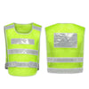 10 Pieces Reflective Vest With Thickened Lattice Fluorescent Yellow Traffic Police Safety Reflective Clothing Construction Site Safety Warning Clothing Net Environmental Protection Fluorescent Vest