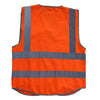 Multifunctional Reflective Vest Construction Site Reflective Vest Fluorescent Orange M