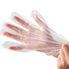 15 Bags Disposable PE Film Gloves Transparent Dining Table Picnic Lobster Gloves One Size 100 Pieces / Bag