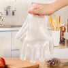 15 Bags Disposable PE Film Gloves Transparent Dining Table Picnic Lobster Gloves One Size 100 Pieces / Bag