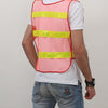 25 Pieces Reflective Vest Reflective Vest Fluorescent Orange Mesh Car Traffic Safety Warning Vest Sanitation Construction Duty Riding Safety Suit