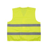 10 Pieces Velcro Fluorescent Reflective Vest Parallel Fluorescent Strip L Yellow Light and Convenient