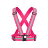 15 Pieces Reflective Vest Reflective Strap Running Vest Traffic Riding Vest Car Safety Warning Vest Environmental Sanitation Reflective Sports Strap Buckle Rose Red