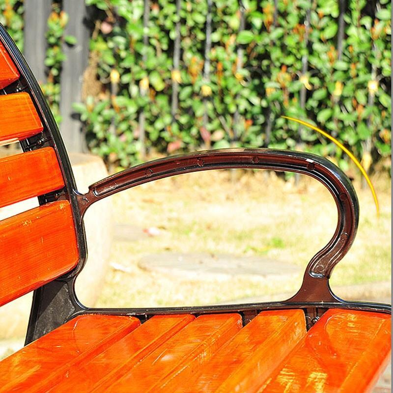 1.8m Upgraded Plastic Wood Park Bench Park Chair Outdoor Bench Community Square Chair Garden Leisure Chair Solid Wood Chair Outdoor Chair Bench