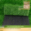 15 Pieces Artificial Lawn Simulation Lawn Plastic False Turf Mat 10 mm Grass High Army Green 1 Square Meter