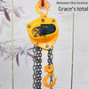 CB025 Type 2.5t 5m Chain Hoist Single Double Chain Triangle Hoist Manual Chain Reversing Small Sling