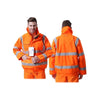 High End Windproof And Rainproof Jacket Manufacturing Construction Engineering Medical Transportation Fluorescent Orange Size S-3 XL