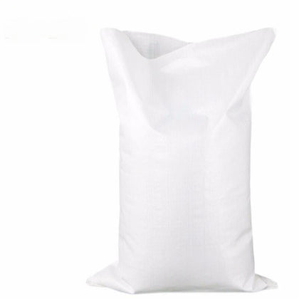 White Woven Bag Logistics Package Plastic Snake Skin Bag Construction Garbage Bag Bright White Semi Transparent Thickened 50 * 90cm 50 Pieces