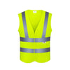 6 Pieces Velcro Personal Protection Safety Vests Breathable Mesh Fabric Reflective Vests for Walking Riding Running Night Work