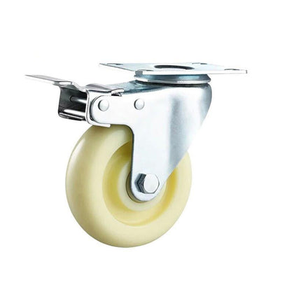 6 Pieces Nylon Wheel Caster Cart Wheel Nylon Wheel Hand Push Wheel Thickening Wheel 4 Inch Heavy Directional Wheels