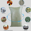 100 Pieces Moisture-Proof Waterproof Woven Bag Snakeskin Bag Express Parcel Bag Packing Loading Bag Cleaning Garbage Bag 60 * 90 Gray Green