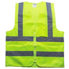 10 Pieces Multi Pocket Safety Vest Reflective Vest for Sanitation Road Construction Rescue Night Runing Riding - Fluorescent Yellow