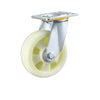 4 Sets 6 Inch Flat Bottom Movable Caster Heavy Beige Polypropylene (PP) Caster Universal Wheel