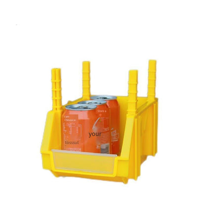 Yellow Parts Box Thickened Parts Box Combined Screw Box Tool Storage Box Plastic Box Shelf X4 (1 Box Of 20 Pieces) 250 * 150 * 120mm