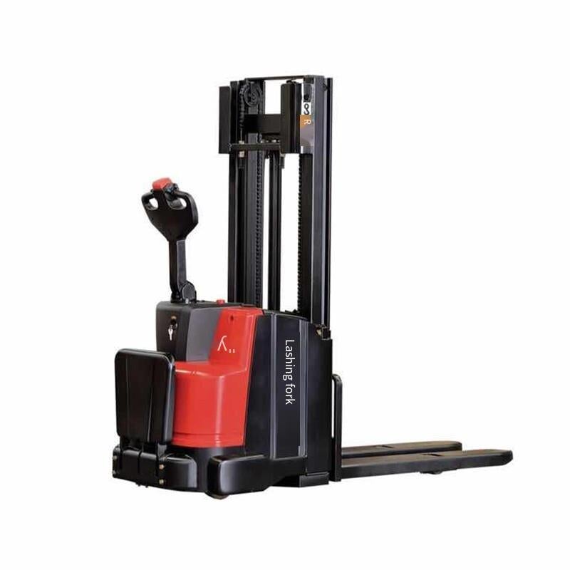 1.4t Economical Pallet Stacker Weight 1400KG Black And Red