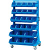1000×610×1680mm Blue Double Sided 6-layer Parts Box Cart (Including 44 Assembly Parts Boxes)