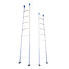 2.5m Straight Ladder Single Side Ladder Multi Function Family Ladder Engineering Ladder Bamboo Ladder Small Ladder Thickened Aluminum Alloy Single Ladder Service Height