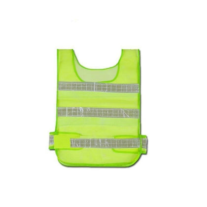 10 Pieces Night Reflective Mesh Vest Reflective Vest Safety Clothing Sanitation Workers Traffic Construction Warning Reflective Vest Fluorescent Green