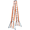 11m FRP Double Sided Elevator High Voltage Insulated Ladder Steps 38 * 36