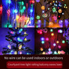 Solar Lamp String Colorful Lamp Flashing Lamp Outdoor Courtyard Atmosphere Decorative Lamp Waterproof LED Lamp Villa Garden Balcony Lamp