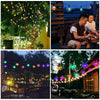 Solar Lamp String Colorful Lamp Flashing Lamp Outdoor Courtyard Atmosphere Decorative Lamp Waterproof LED Lamp Villa Garden Balcony Lamp