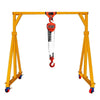 Mobile Gantry Crane Small Hand Push Removable Crane Gantry Crane Span 3.1m * Height 4.8m + Chain Block + Chain Car 3t / Set