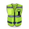 Protective Vest Can Be Hung With Walkie Talkie Audio And Video Recorder Safety Protection Bright Reflective Breathable And Wear Resistant