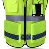 Protective Vest Can Be Hung With Walkie Talkie Audio And Video Recorder Safety Protection Bright Reflective Breathable And Wear Resistant