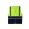 6 Pieces Patchwork Mesh Reflective Vest Multi-functional Universal Night Reflective Vest Road Cleaning Construction Safety Protection Clothes Fluorescent Green