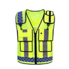 Multifunctional Duty Vest Reflective Vest Without Printed Comfortable Breathable And Highly Reflective Fluorescent Yellow