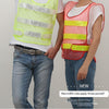 25 Pieces Fluorescent Yellow Mesh Reflective Vest Traffic Safety Warning Vest Environmental Sanitation Construction Duty Cycling Safety Clothing